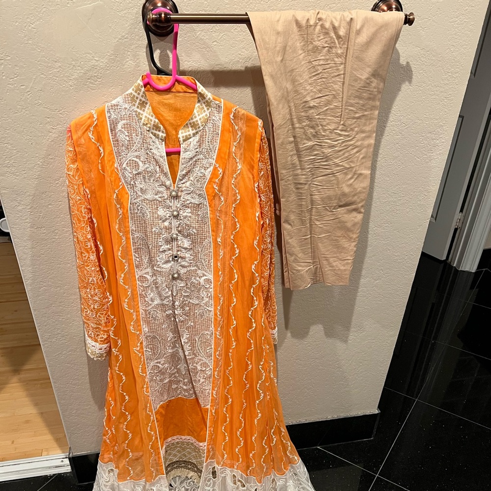 Orange Summer South Asian Dress